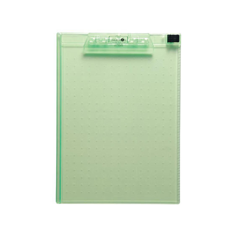 リヒトラブ AQUA DROPs クリップボード A4 黄緑 A5010-6 1冊（ご注文単位1冊）【直送品】