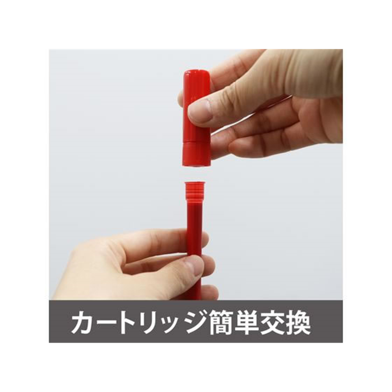 直液式ホワイトボードマーカー クッキリーノ 専用カートリッジ 赤 1個(ご注文単位1個)【直送品】
