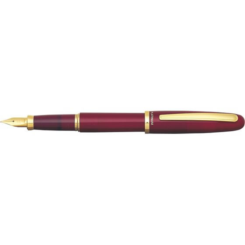 プラチナ万年筆 PGB-3000#71 万年筆 バランス ワインレッド 細字 1本（ご注文単位1本）【直送品】