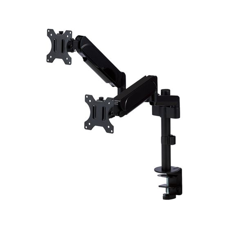 エレコム モニターアーム デュアル 支柱 DPA-DS07BK 1個(ご注文単位1個)【直送品】
