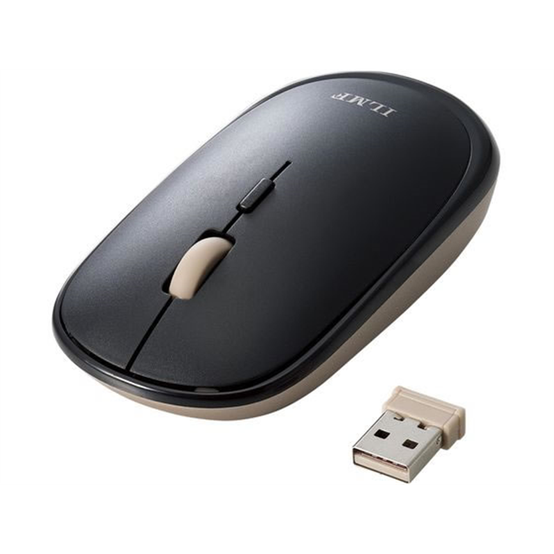 エレコム 無線 マウス 静音 薄型 ILMF ブラック M-TM10DBBK-IL 1個(ご注文単位1個)【直送品】