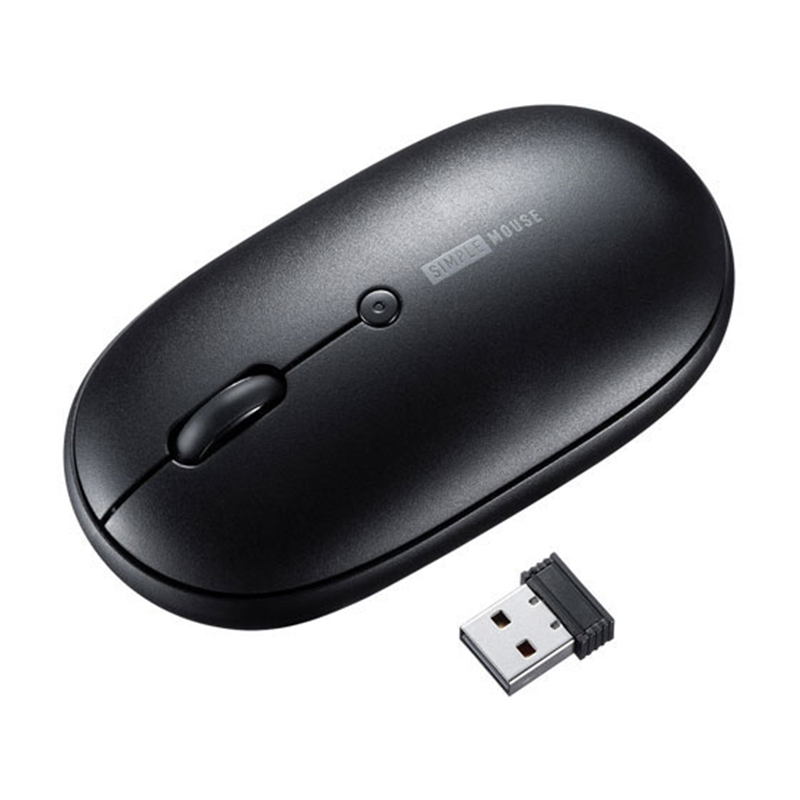 サンワサプライ 静音ワイヤレスマウス ブラック MA-WR187BK 1本(ご注文単位1本)【直送品】