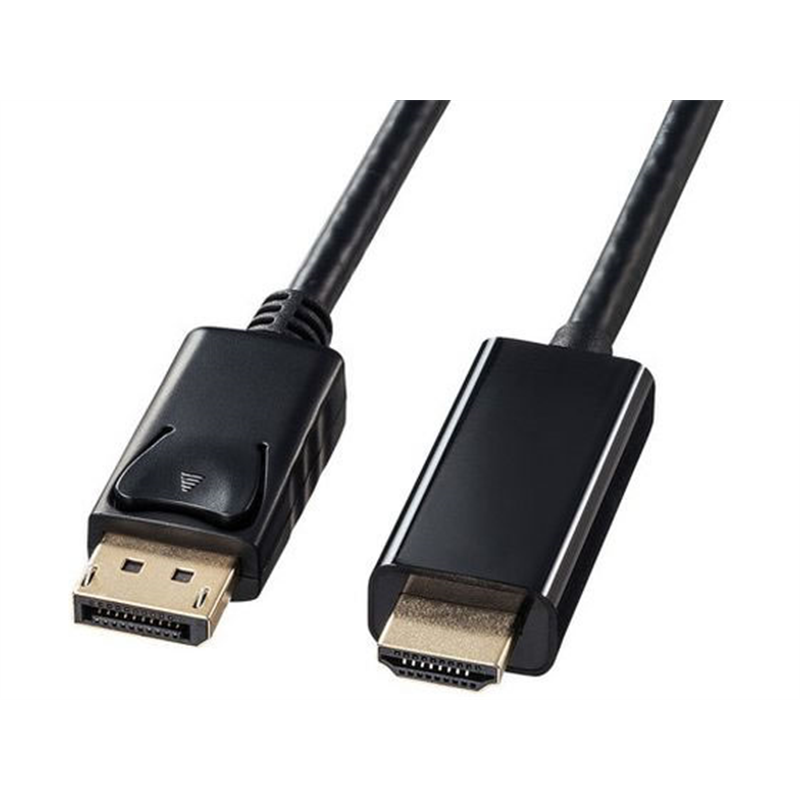 サンワサプライ DisplayPort-HDMI変換ケーブル ブラック 1m 1本（ご注文単位1本）【直送品】