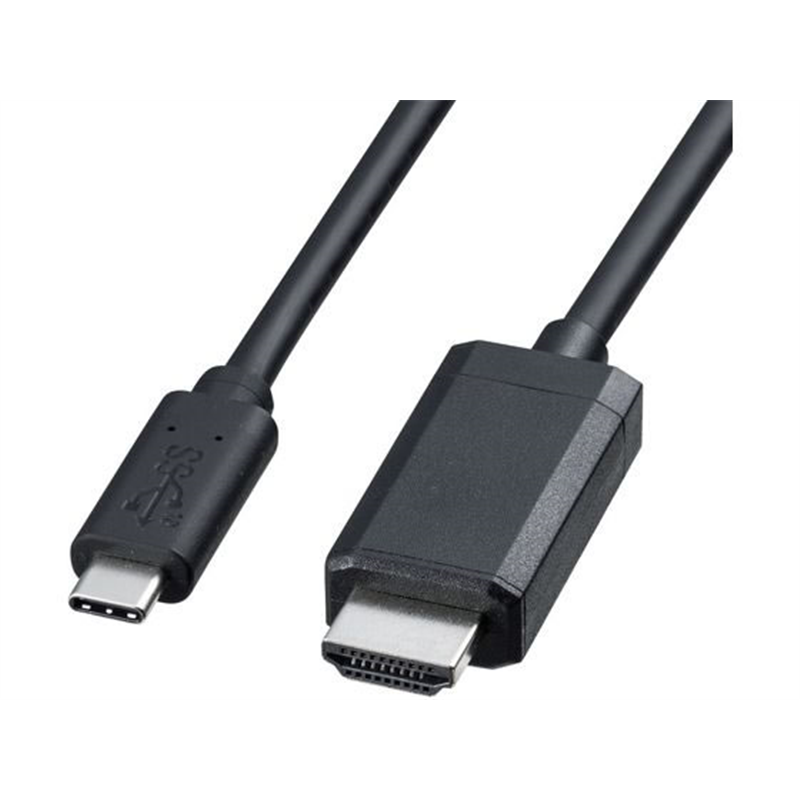 サンワサプライ TypeC-HDMI変換ケーブル ブラック・2m KC-ALCHD20K 1個（ご注文単位1個）【直送品】