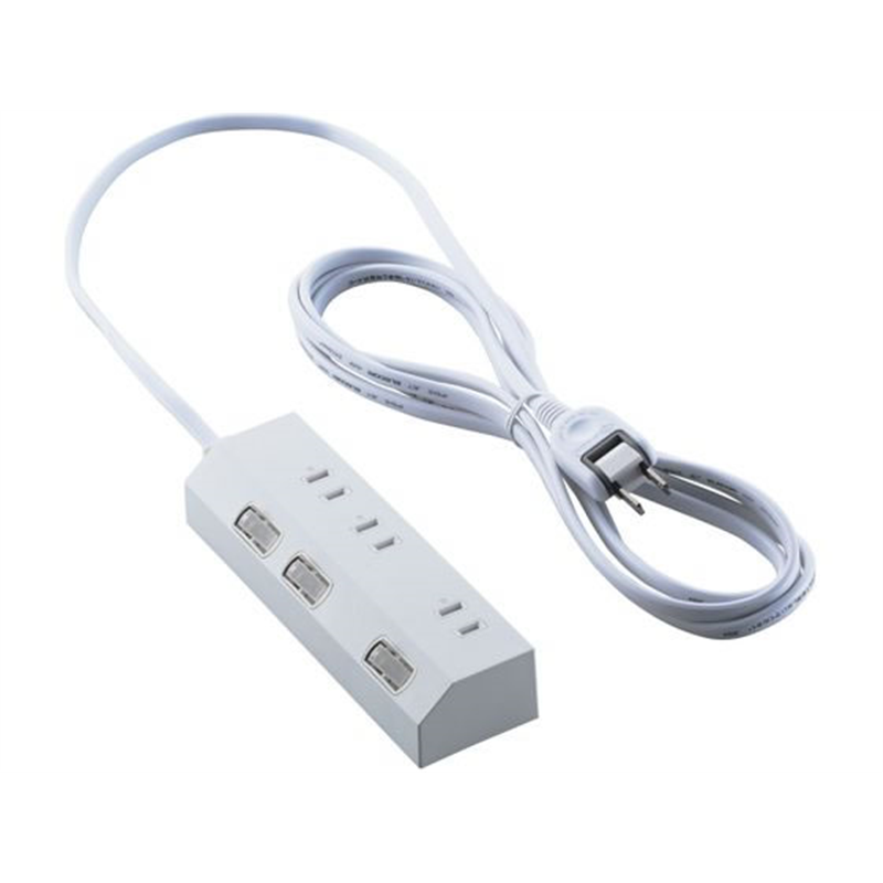 エレコム 電源タップ 3m 3個口 マグネット ホワイト T-IS01M-2330WH 1個（ご注文単位1個）【直送品】