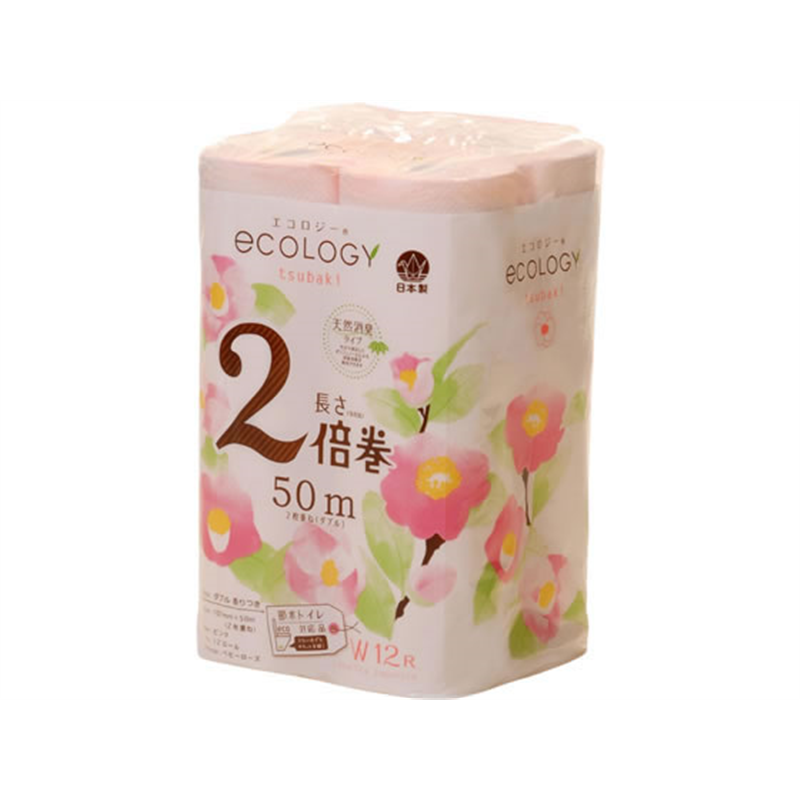 特種東海 トイレットペーパー エコロジー2倍巻 ダブル 12ロール 1パック(ご注文単位1パック)【直送品】