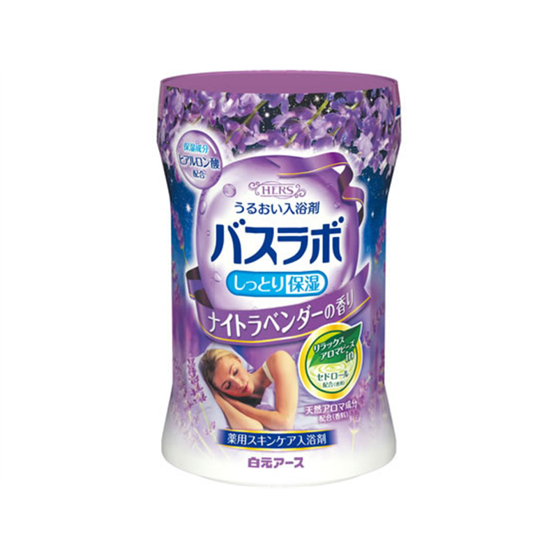 白元アース HERSバスラボボトル ナイトラベンダーの香り 540g 1個（ご注文単位1個）【直送品】