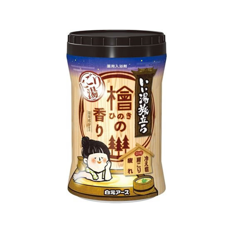 白元アース いい湯旅立ちボトル にごり湯 檜の香り600g 1個（ご注文単位1個）【直送品】