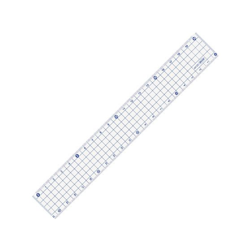 共栄プラスチック 方眼定規 20cm ブルーAH-20-B 1本（ご注文単位1本）【直送品】