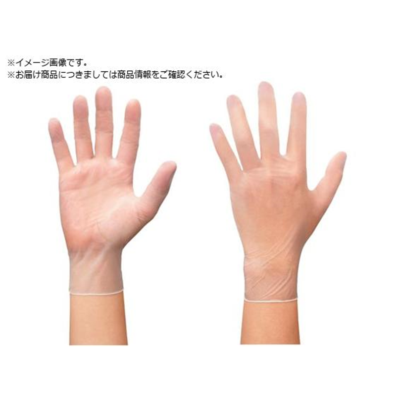 SHOWA ビニール使い捨て手袋 NO809 粉なし M 100枚 1箱（ご注文単位1箱）【直送品】