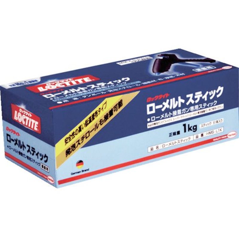 LOCTITE ホットメルトスティック 梱包用 黄褐色 HSK-01K 1箱(ご注文単位1箱)【直送品】