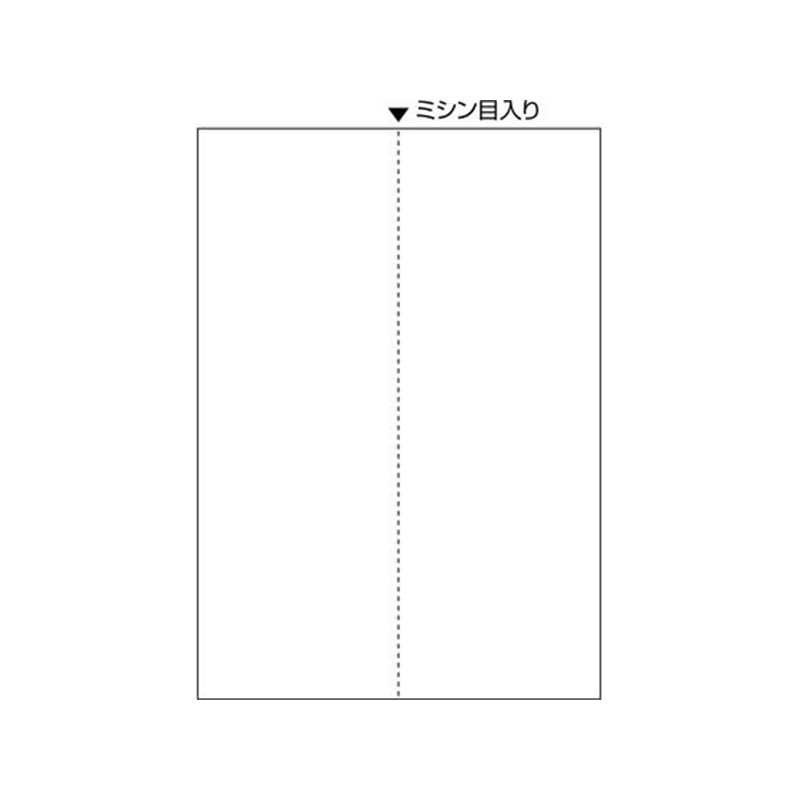 ヒサゴ マルチプリンタ帳票 A4 白紙 タテ 2面 100枚 FSC2073 1冊(ご注文単位1冊)【直送品】