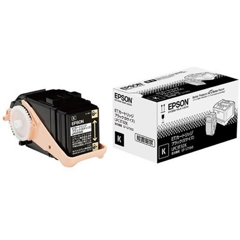 エプソン ETカートリッジ ブラック Sサイズ LPC3T32K 1個（ご注文単位1個）【直送品】