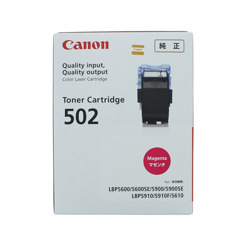 キヤノン トナーカートリッジ502 マゼンタ 1個（ご注文単位1個）【直送品】