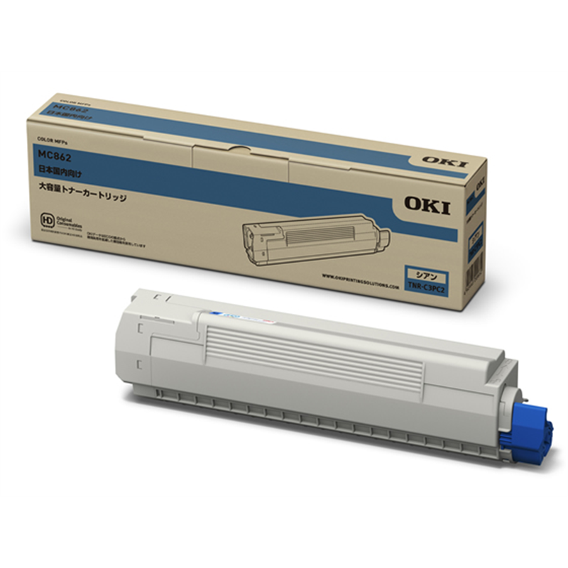 OKI 大容量トナーカートリッジ シアン TNR-C3PC2 1本（ご注文単位1本）【直送品】
