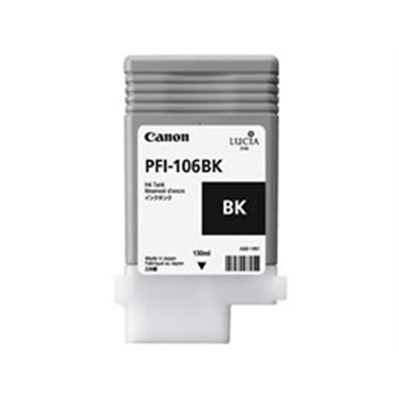 キヤノン インクタンク ブラック 130ml PFI-106BK 6621B001 1個（ご注文単位1個）【直送品】