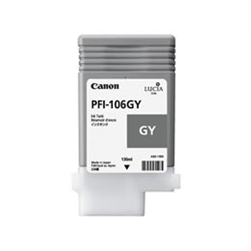 キヤノン インクタンク 顔料グレー 130ml PFI-106GY 6630B001 1個（ご注文単位1個）【直送品】