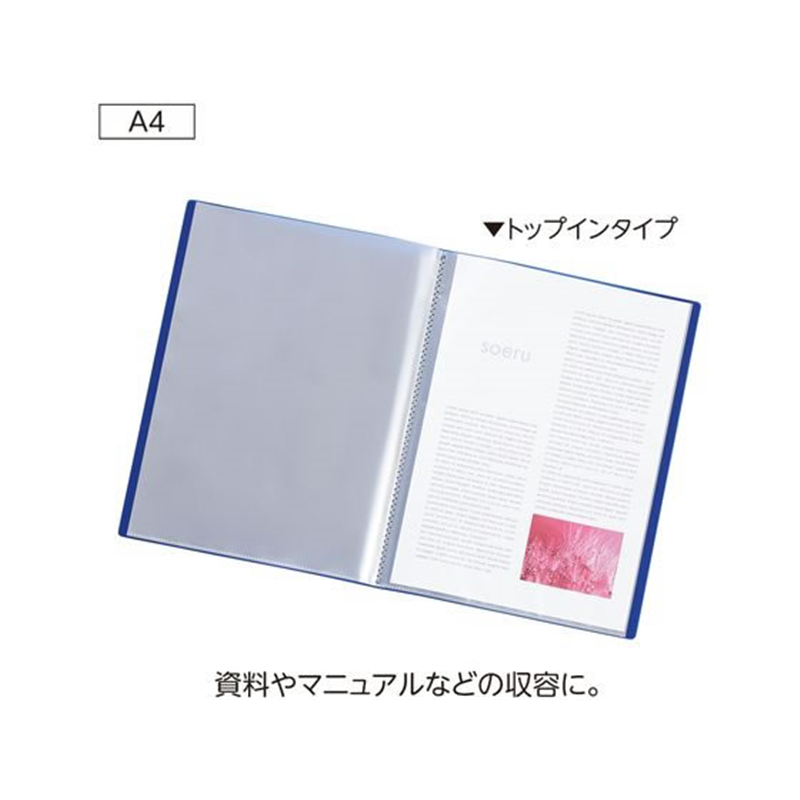リヒトラブ SOERU クリヤーブック A4 10ポケット フロストクリヤー N8100-1 1冊(ご注文単位1冊)【直送品】
