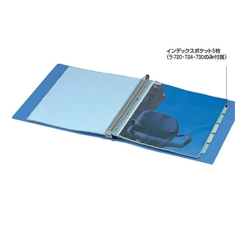 コクヨ クリアファイル 替紙式 A4縦 30穴 20枚 濃灰 4冊 1束(ご注文単位1束)【直送品】
