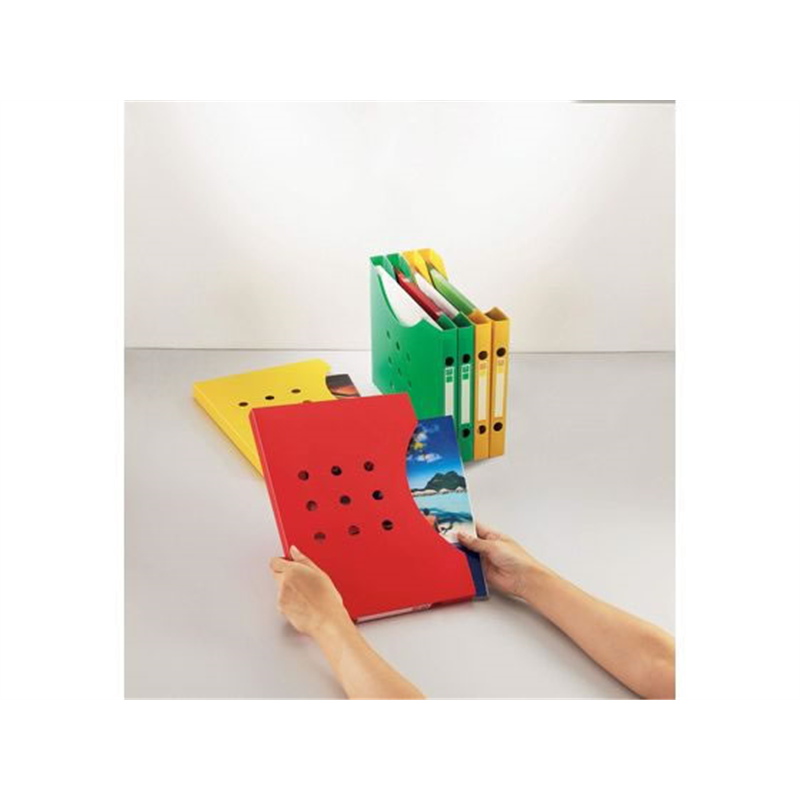 ライオン ボックスファイル[Noile] A4判横型スリム イエロー 1個（ご注文単位1個）【直送品】