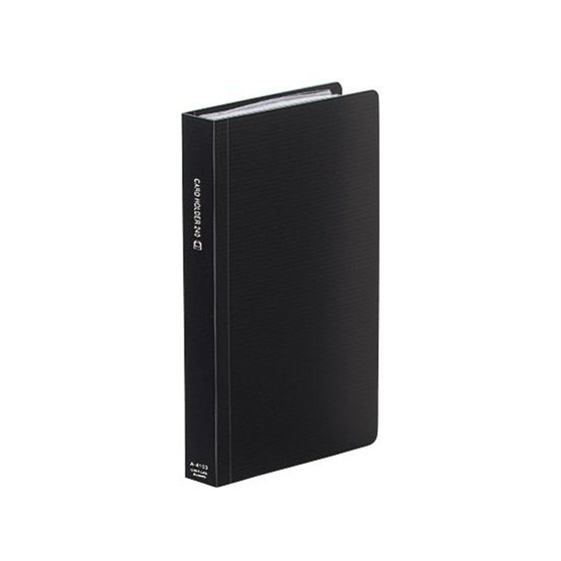 リヒトラブ カードホルダー〈カドロック&SEIHON〉タテ型 240カード 黒 1冊(ご注文単位1冊)【直送品】
