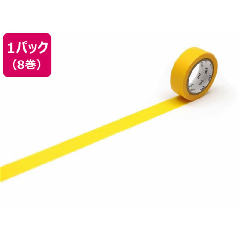 カモ井 mt 8P イエロー 15mm×7m MT08P184R 1パック(ご注文単位1パック)【直送品】