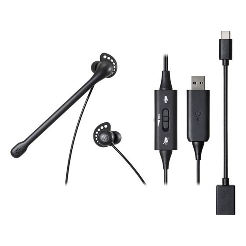 オーディオテクニカ USBヘッドセット ATH-202USB 1台(ご注文単位1台)【直送品】