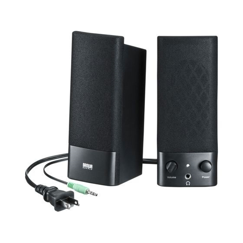 サンワサプライ マルチメディアスピーカー MM-SPL2N3 1個（ご注文単位1個）【直送品】