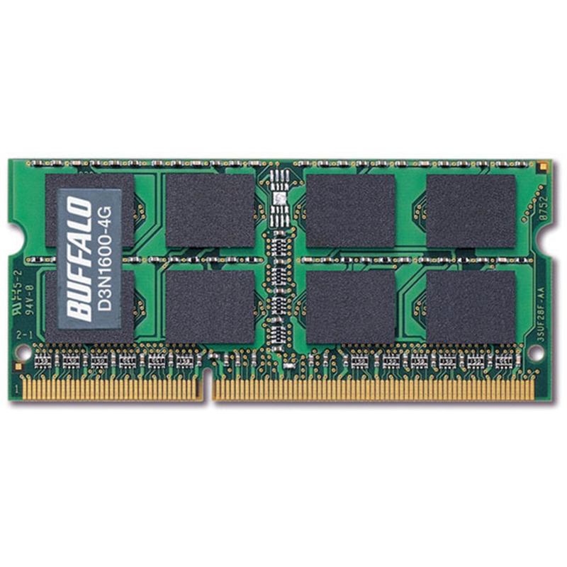 バッファロー 204Pin DDR3 SDRAM S.O.DIMM 4GB D3N1600-4G 1個（ご注文単位1個）【直送品】