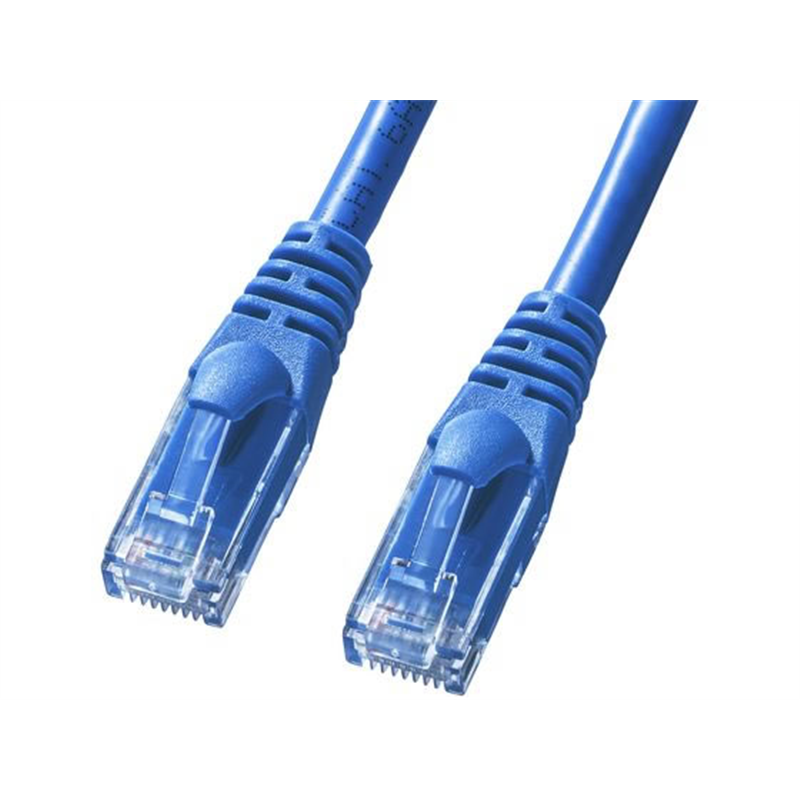 サンワサプライ カテゴリ6A より線LANケーブル 0.5m KB-T6AY-005BL 1本（ご注文単位1本）【直送品】