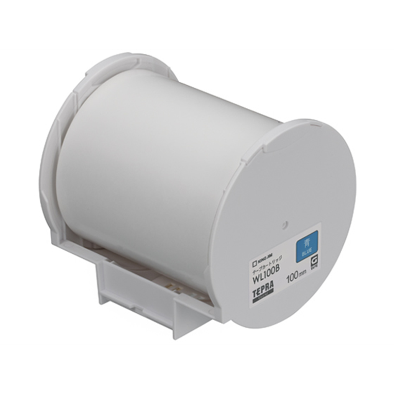 キングジム テプラGrand用テープ 100mm 青 WL100B 1個(ご注文単位1個)【直送品】