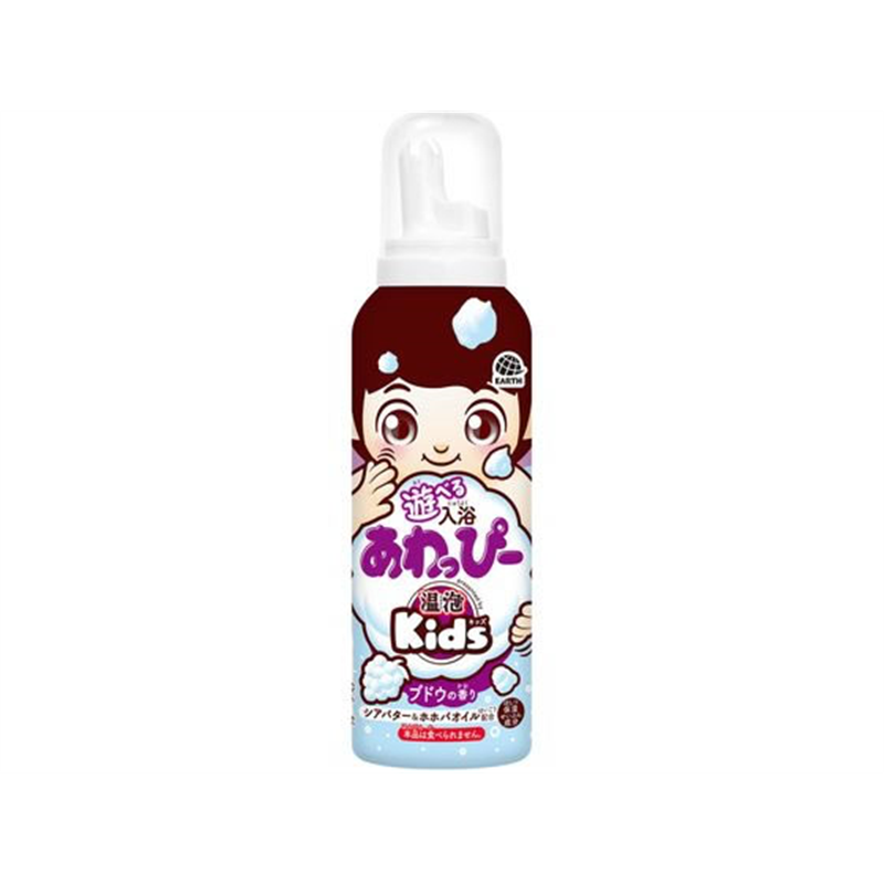 アース製薬 遊べる入浴あわっぴー ブドウの香り 160mL 1本(ご注文単位1本)【直送品】