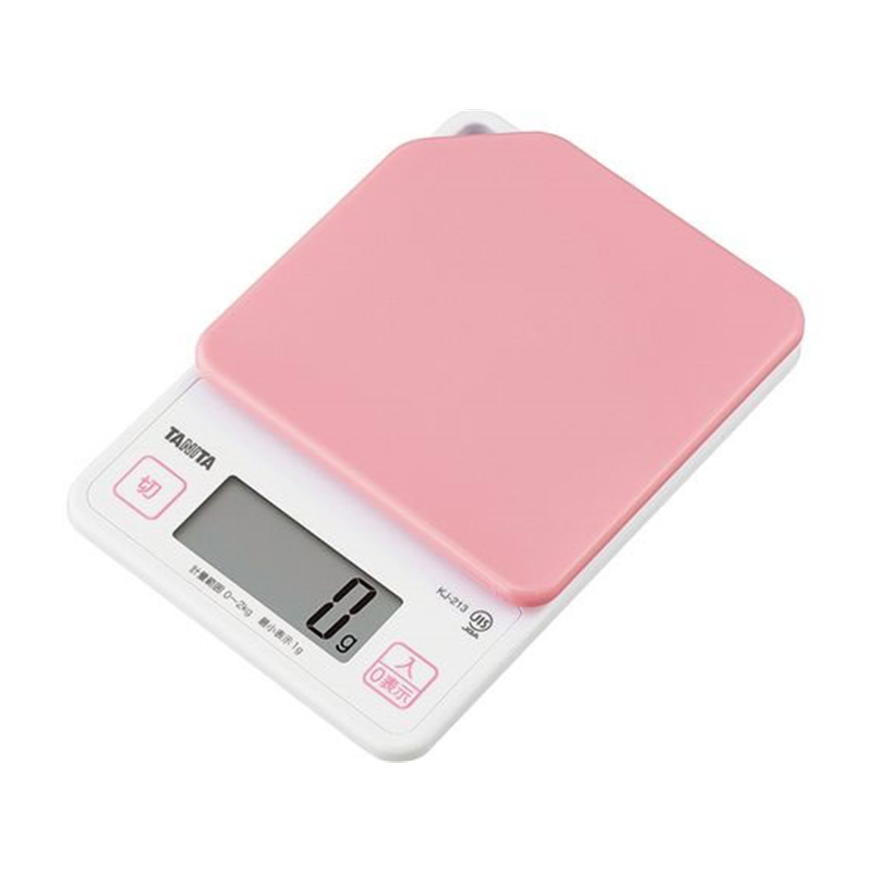 タニタ デジタルクッキングスケール 2kg KJ-213 PK ストロベリーピンク 1個(ご注文単位1個)【直送品】
