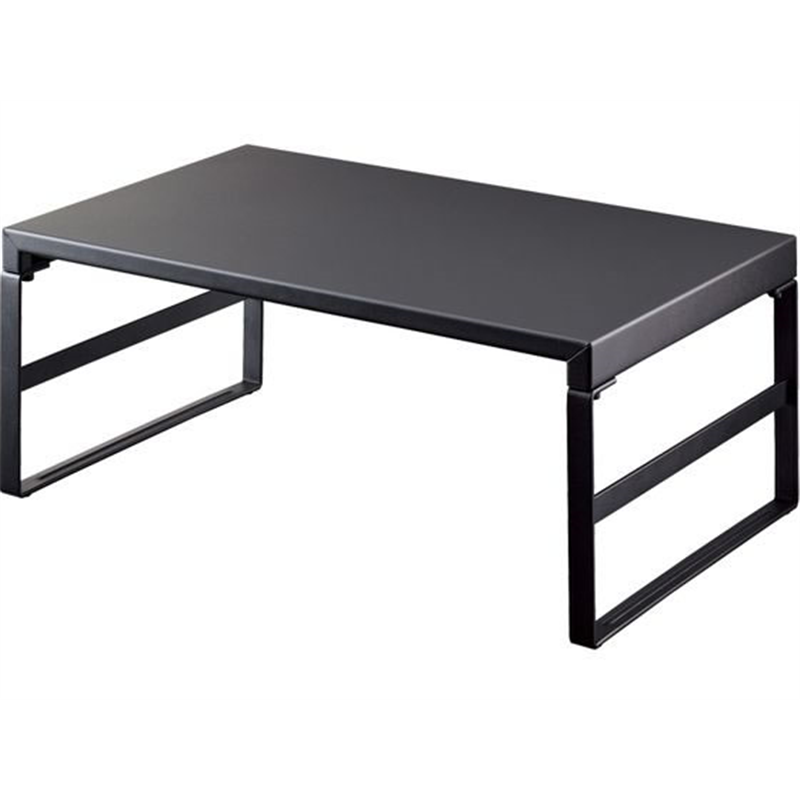>リヒトラブ 机上台 幅390mm ハイタイプ マットブラック A7331-124 1台(ご注文単位1台)【直送品】