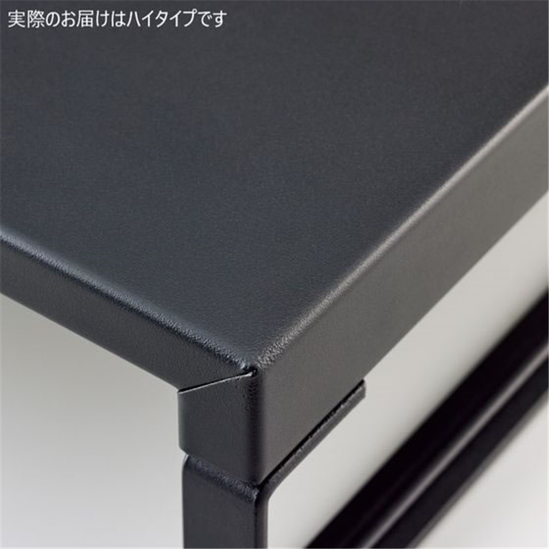 リヒトラブ 机上台 幅390mm ハイタイプ マットブラック A7331-124 1台(ご注文単位1台)【直送品】