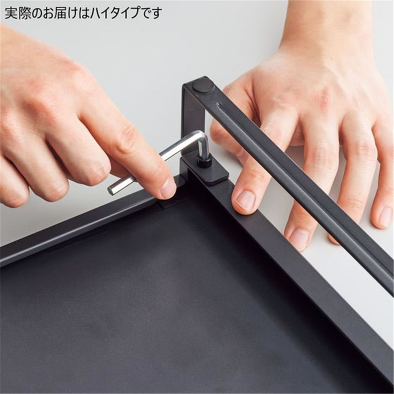 リヒトラブ 机上台 幅390mm ハイタイプ マットブラック A7331-124 1台(ご注文単位1台)【直送品】