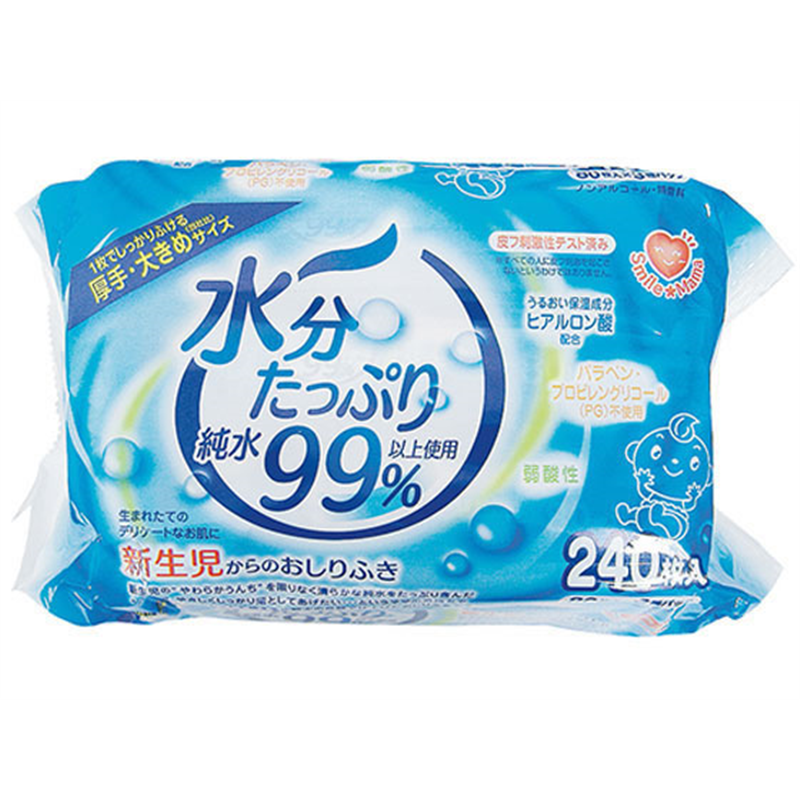 スマイルママ 水分たっぷり純水99%以上 新生児からのおしり 1パック(ご注文単位1パック)【直送品】
