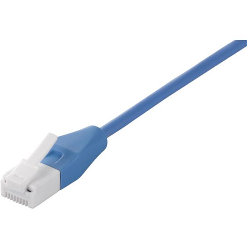 BUFFALO Cat6 ツメの折れないLANケーブル スリム ストレート 3m ブル 1個（ご注文単位1個）【直送品】