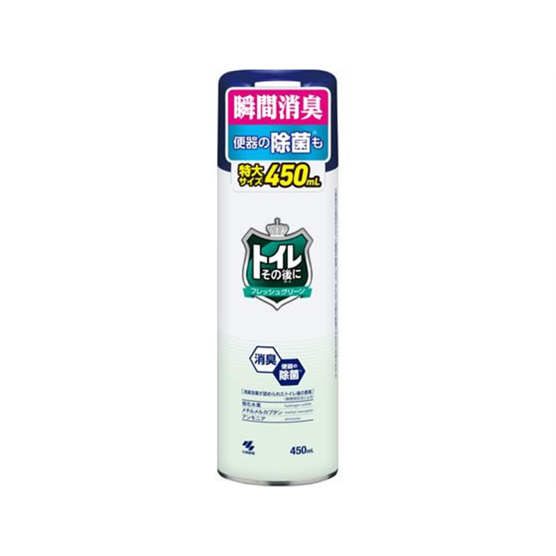 小林製薬 トイレその後に 大 フレッシュグリーン 450mL 1個(ご注文単位1個)【直送品】