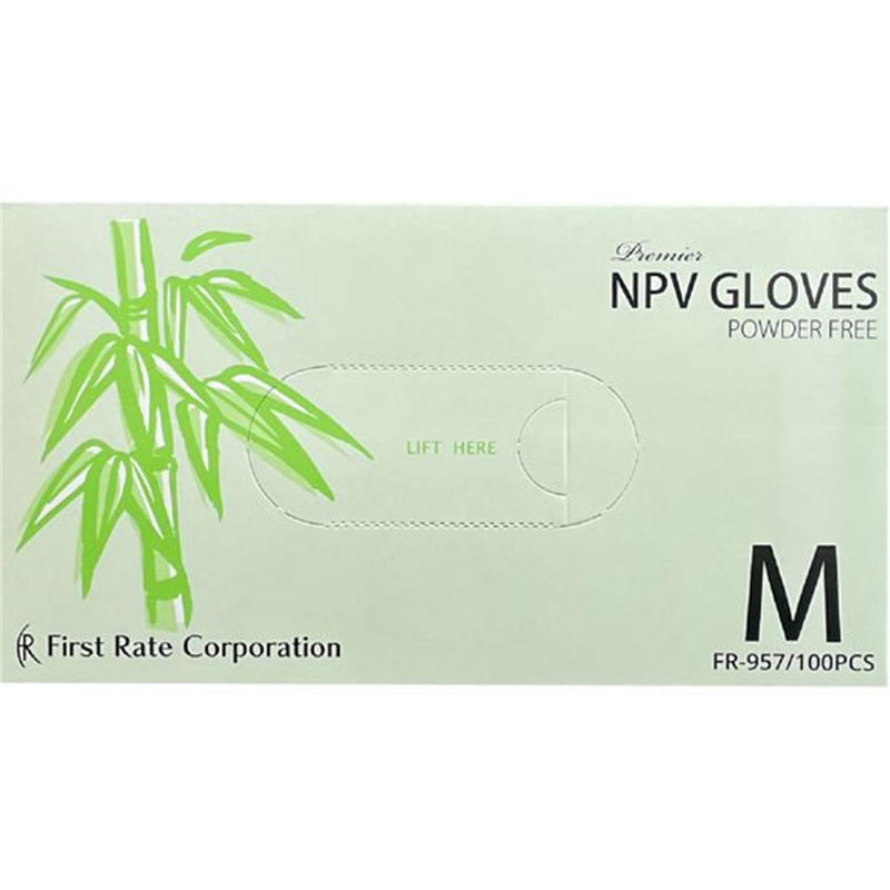 ファーストレイト プレミア・NPVグローブ M 100枚 FR-957 1箱（ご注文単位1箱）【直送品】
