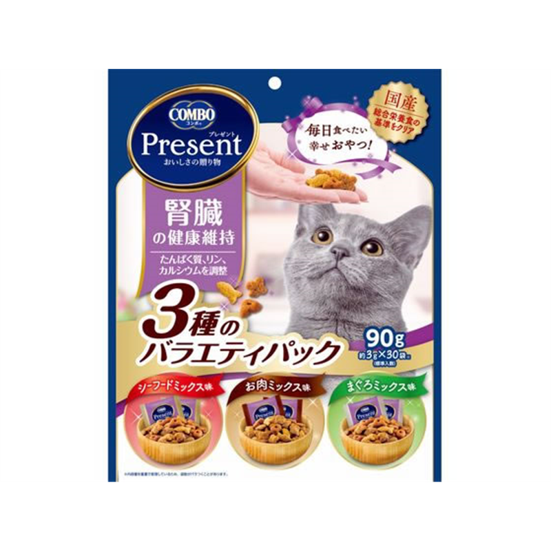 日本ペットフード コンボプレゼント猫おやつ腎臓の健康3種 1袋(ご注文単位1袋)【直送品】