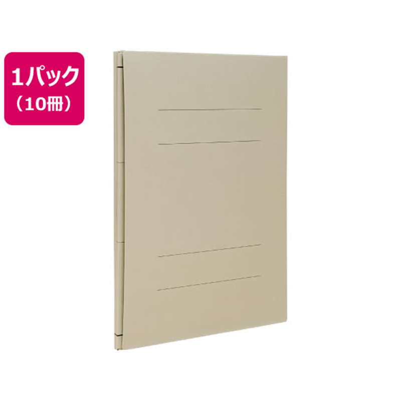 Forestway 背幅伸縮ファイル A4タテ グレー 10冊 1袋（ご注文単位1袋）【直送品】