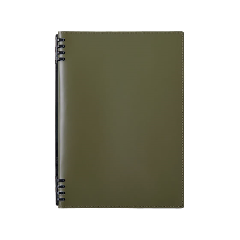 キングジム レザフェスU RN テフレーヌ オリーブ 9855TELU-OL 1冊(ご注文単位1冊)【直送品】