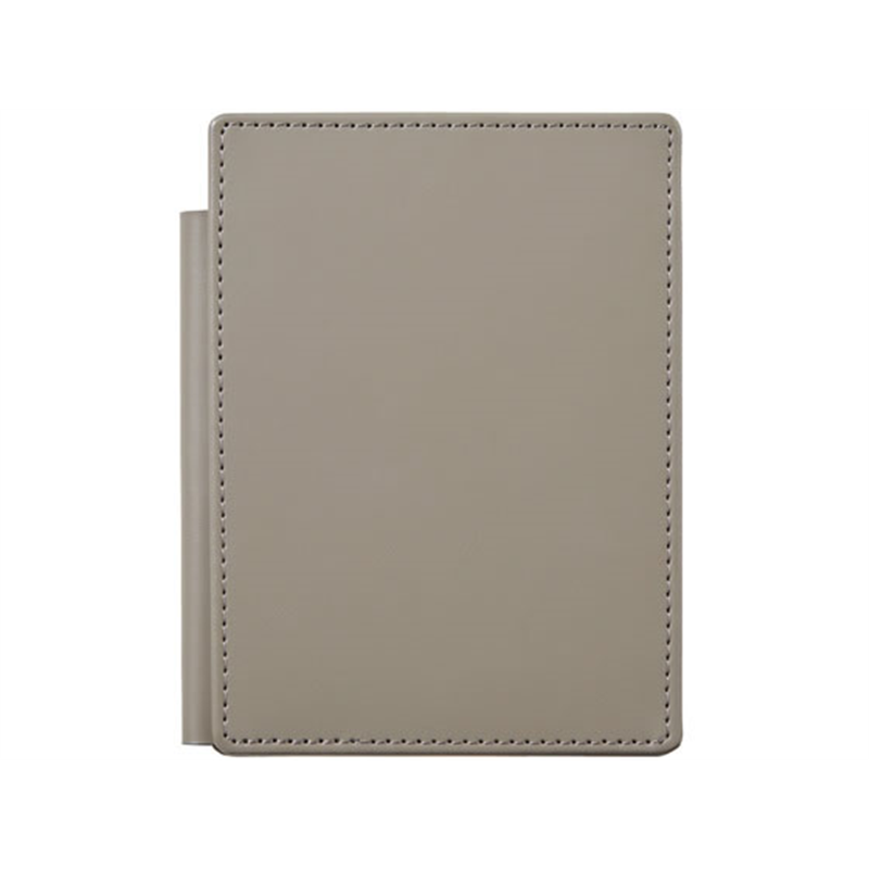 キングジム レザフェスU スライドメモパッド グレー 9932LU-GY 1冊(ご注文単位1冊)【直送品】
