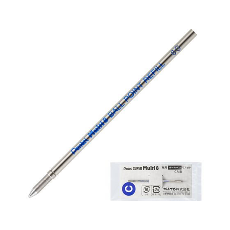 ぺんてる マルチ8専用替芯 ボールペン替芯 青 CMB-C 1本（ご注文単位1本）【直送品】