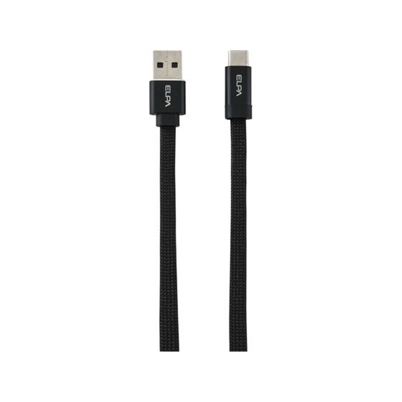 朝日電器 マグネットUSBフラットケーブル PD27W AtoC 1m ブラック MC 1本(ご注文単位1本)【直送品】