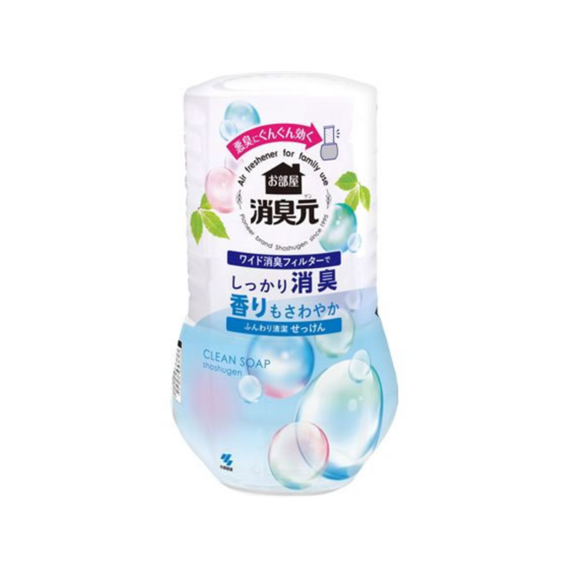 小林製薬 お部屋の消臭元 ふんわり清潔せっけん 400mL 1個(ご注文単位1個)【直送品】