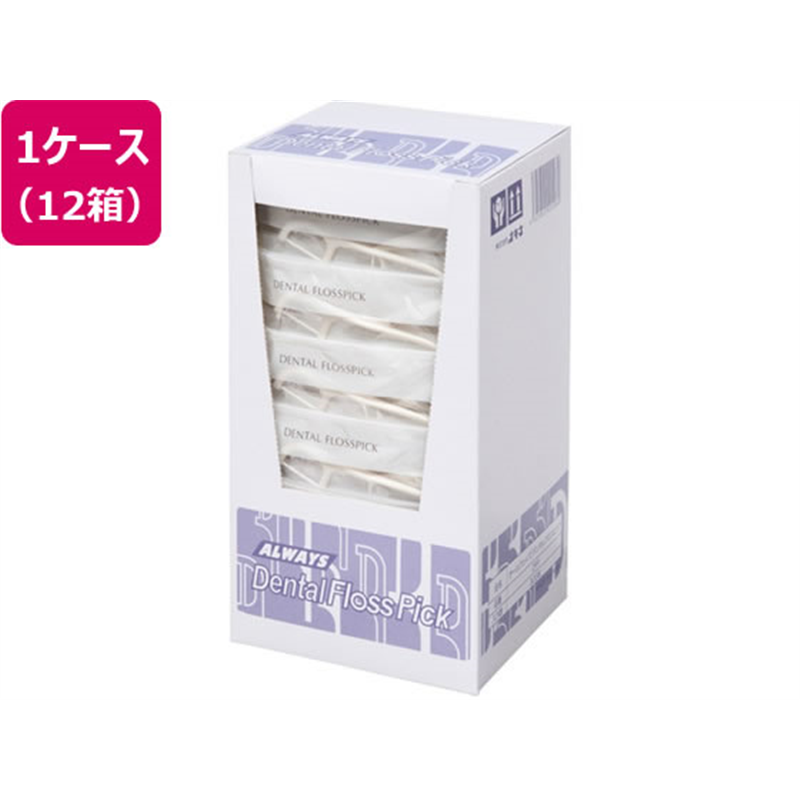 オキナ デンタルフロスピック 1ケース(300個 箱×12箱入) 65-5703-95 1ケース（ご注文単位1ケース）【直送品】