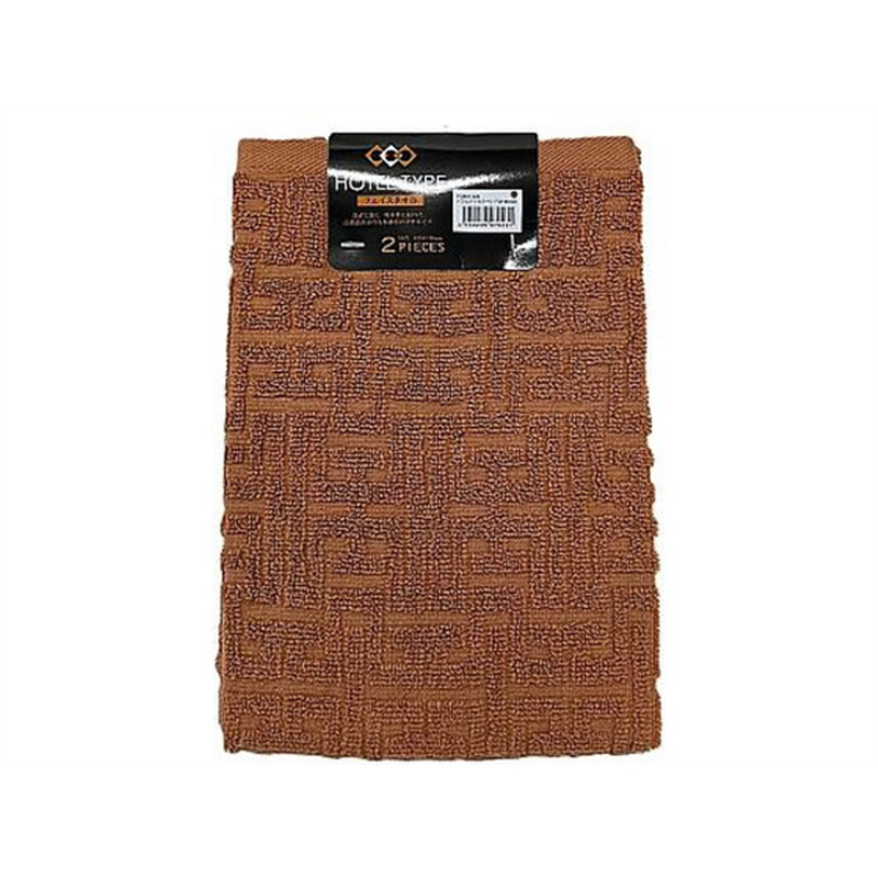 林 フェイスタオル2P BROWN 34×80cm 2枚×10袋入 54-0055-07 1セット(ご注文単位1セット)【直送品】