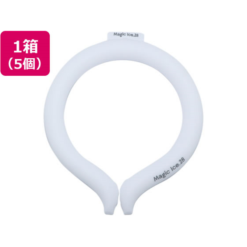タイキ マジックアイス.28 Mサイズ ホワイト 5個入 65-3686-60 1箱（ご注文単位1箱）【直送品】